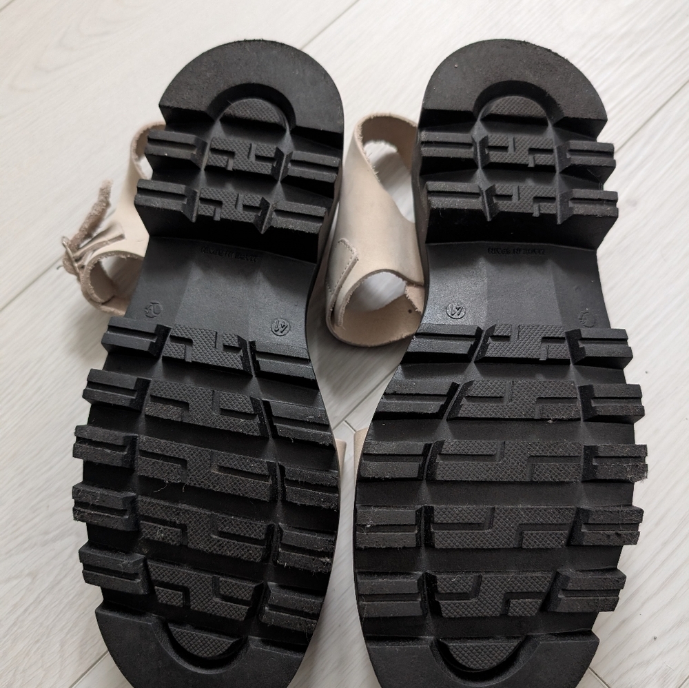 Size 41 Wiker's Spanish Combat Sole Sandals Women's Made in Spain - Picture 5 of 5
